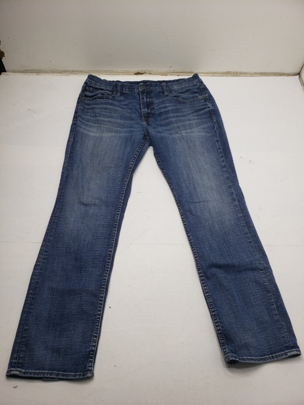 BKE Jake Straight Jeans Men's 38x32 Blue Medium Wash Stretch Denim Regular